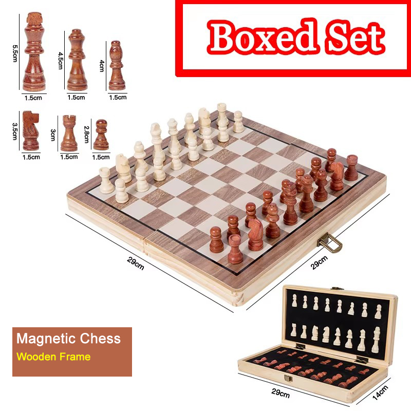 Board Game Yearbook - Set di scacchi magnetici pieghevoli in