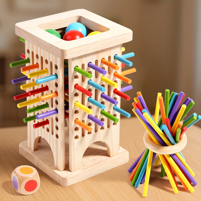 Board Game Quarto - Gioco da tavolo in legno Montessori