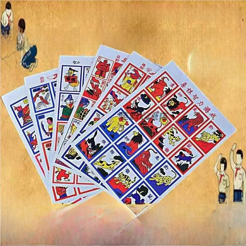 Board Game Wild Wild - Set di Scacchi Vintage con Animali: