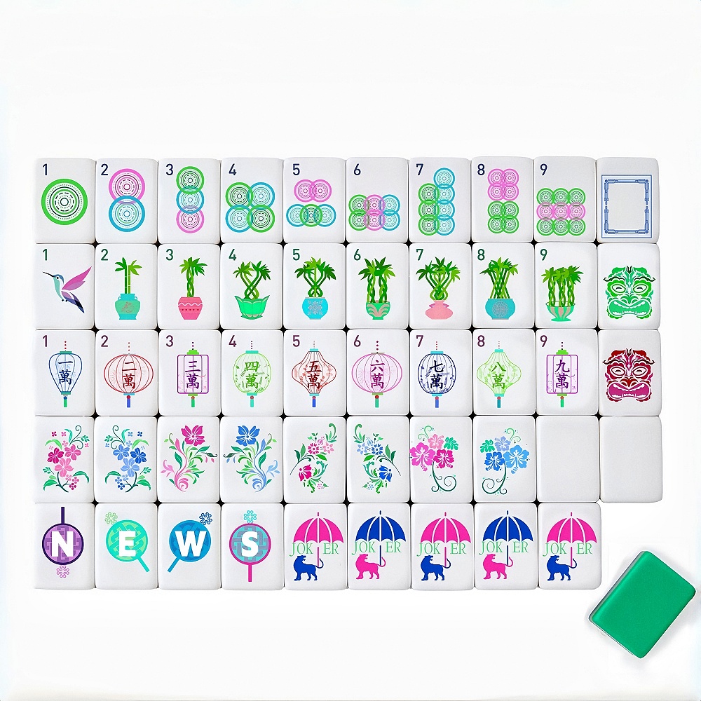 Board Game Wild Wild - Set Mahjong Americano 2026, Tessere Mahjong