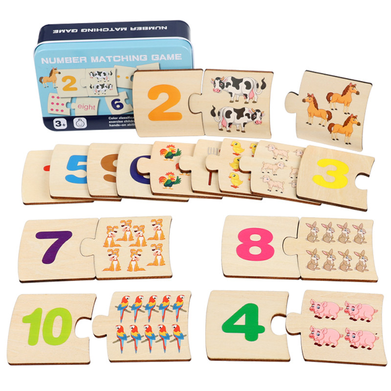 Board Game Quarto - Bambini Scatola di Ferro Numero Illuminazione
