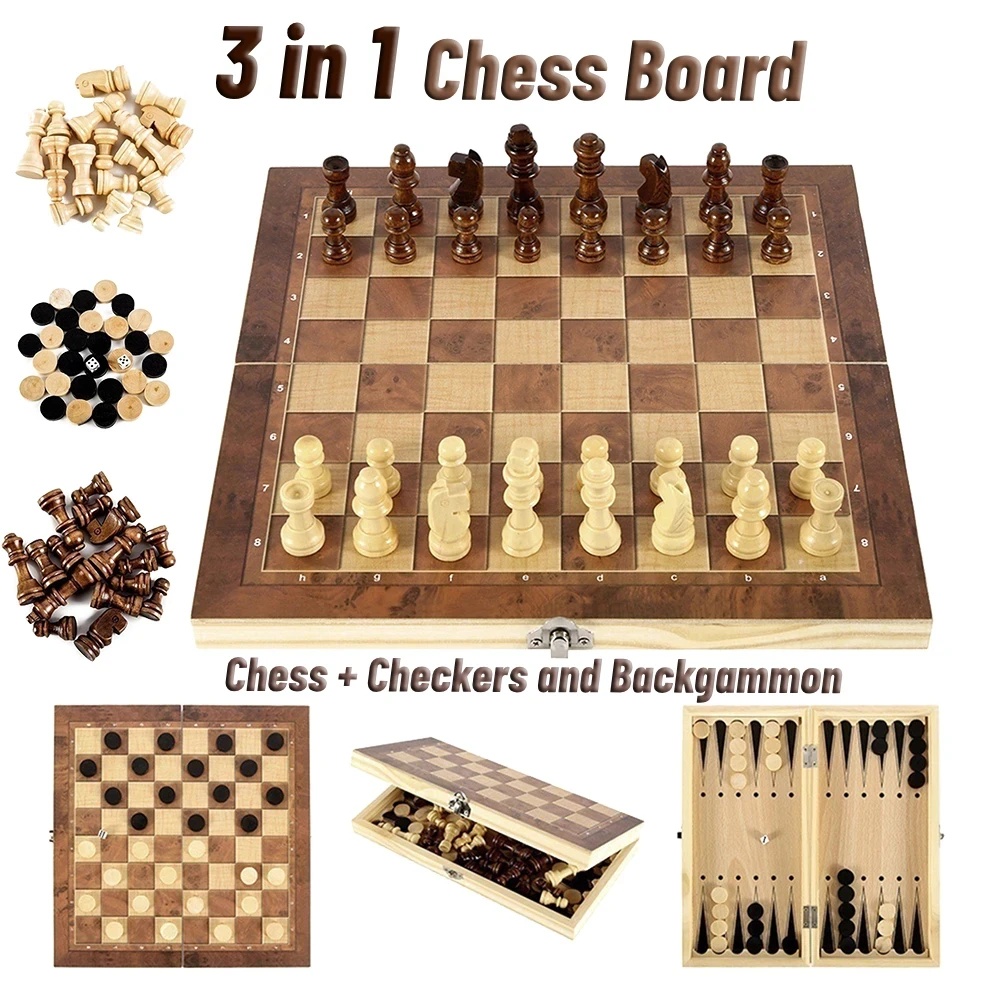 Board Game Operation - Set 3 in 1 di Scacchi,