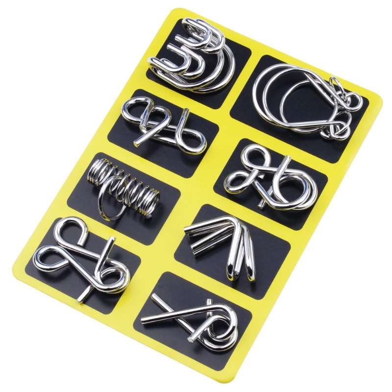 Set di 8 Puzzle in Metallo, Cl - Board Game Quarto recensione e prezzo